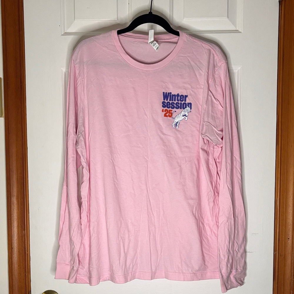 Princeton University Wintersession ‘25 OCE Pink Long Sleeve Tee | XL